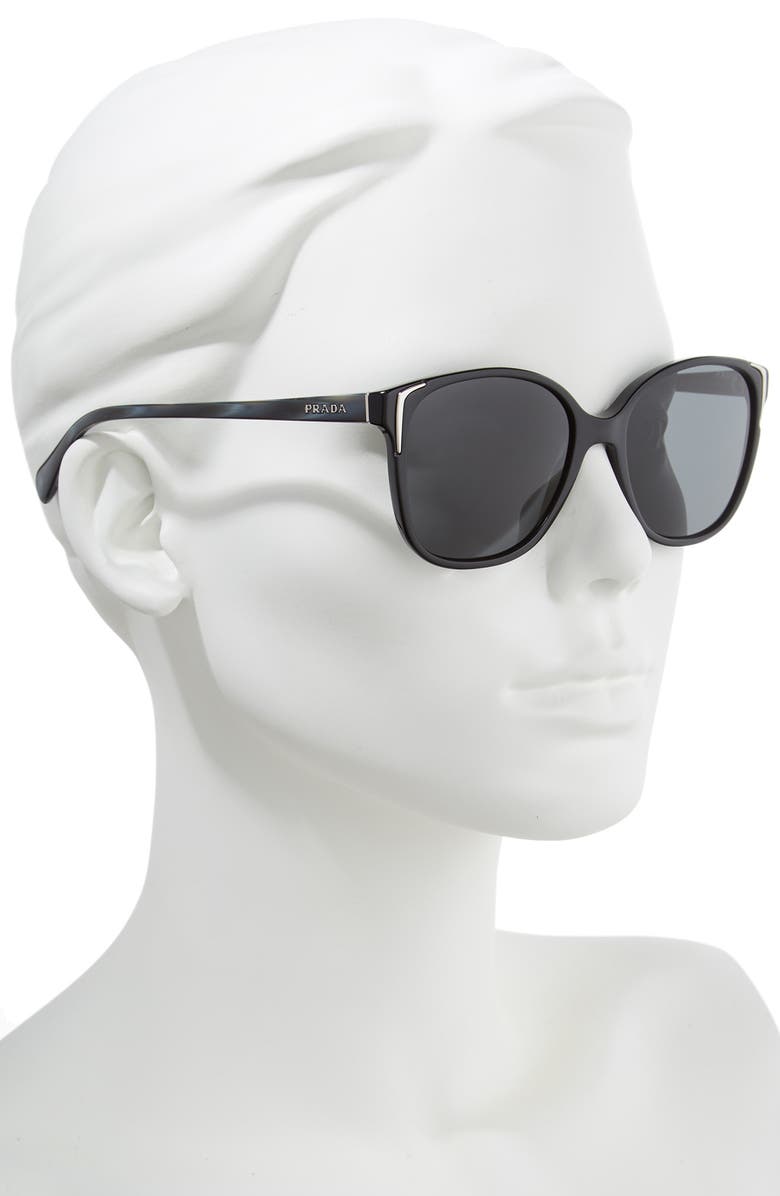 Prada 55mm Cat Eye Sunglasses, Alternate, color,