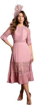 Coast Lace Insert Midi Dress