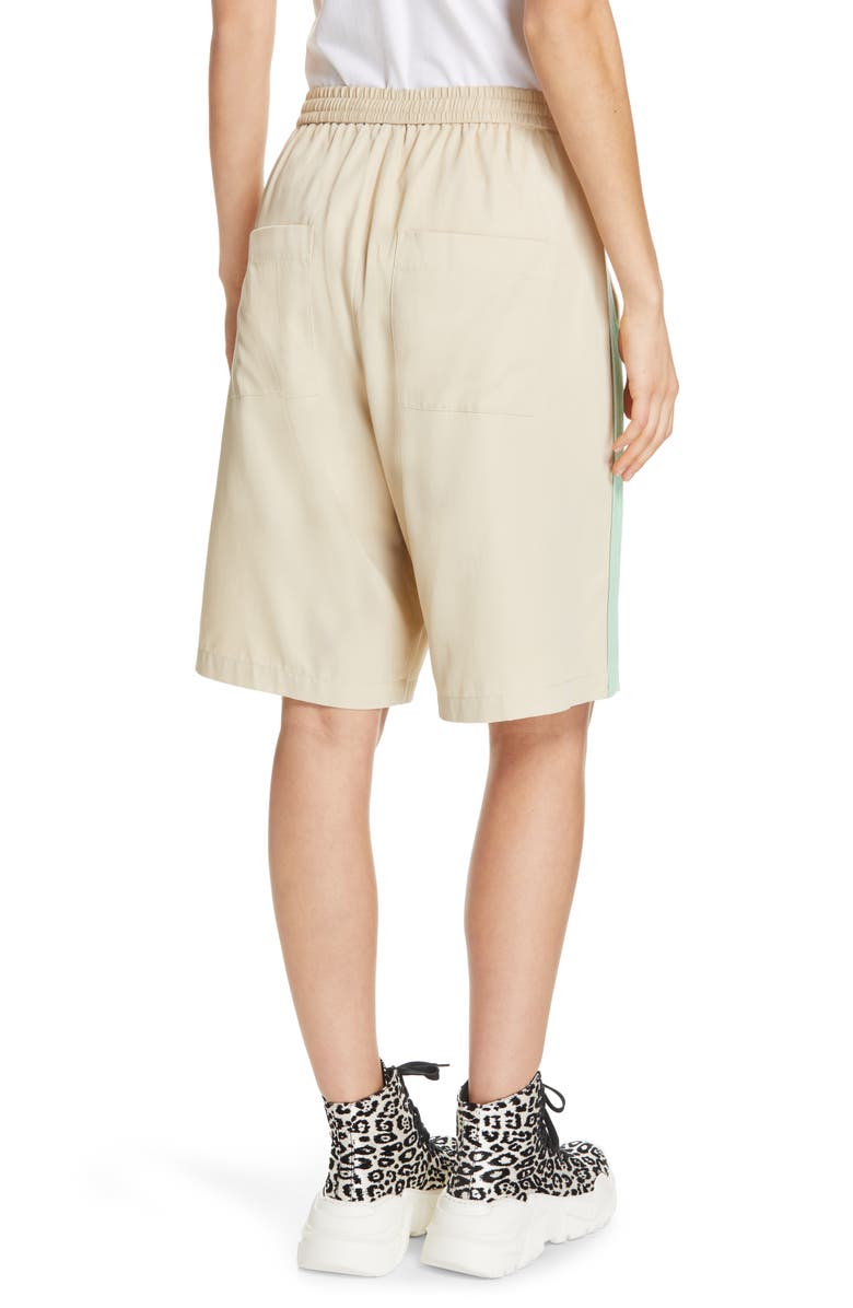 Tibi Drapey Tech Suiting Shorts, Alternate, color, 