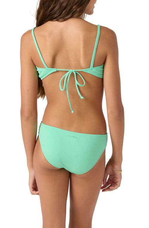 O'neill Kids' Dawnbreak Rib Two-piece Swimsuit In Jade Cream