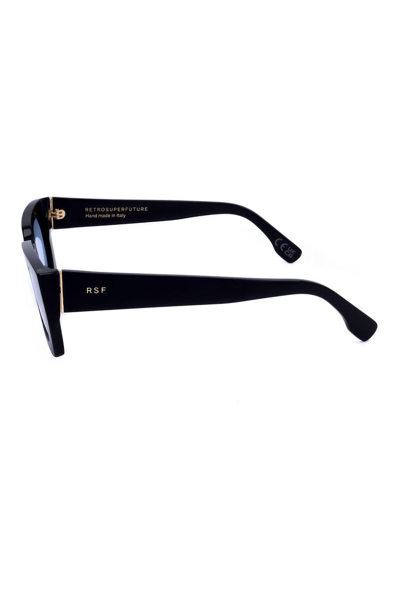 54mm Rectangle Sunglasses, Alternate, color, BLACK