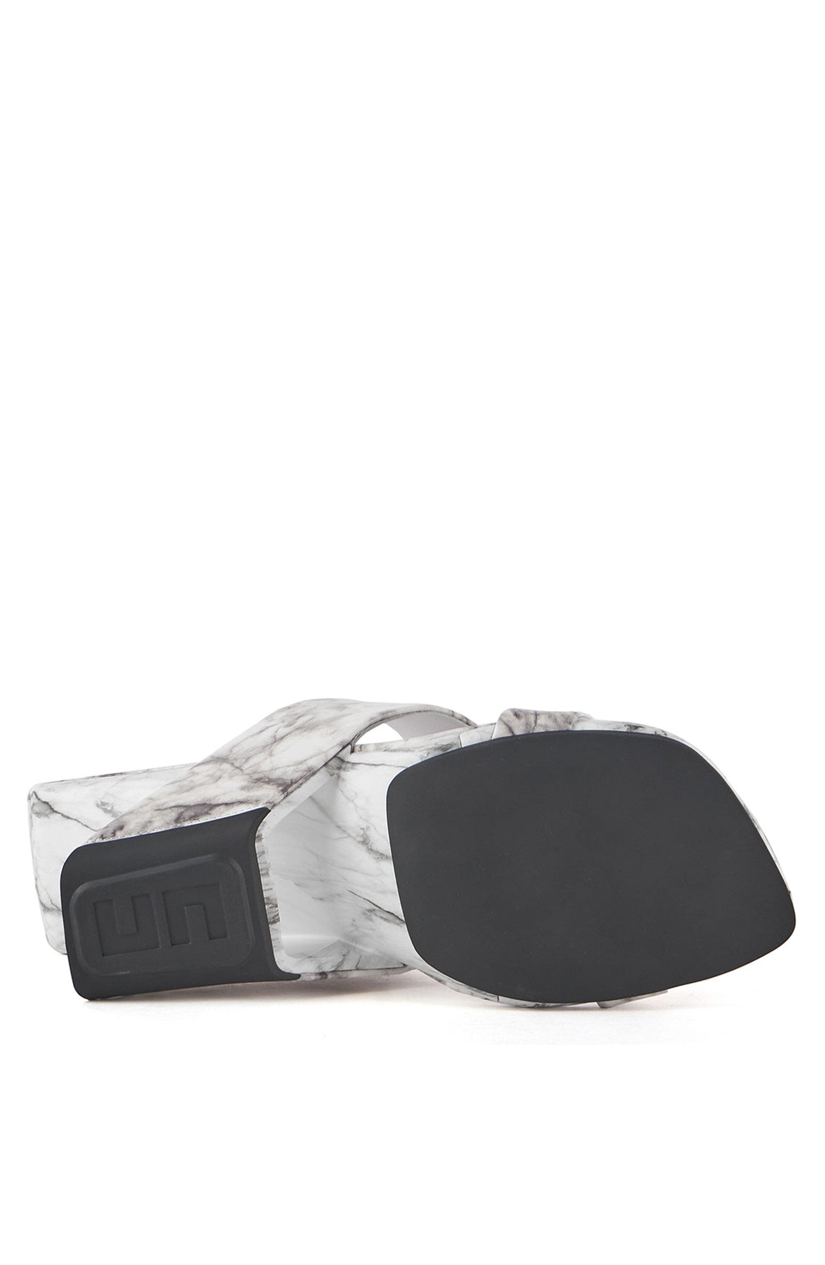 Loop Toe Hi Sandals, Alternate, color, White Marble