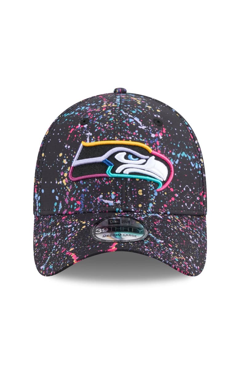 New Era Men's New Era Black Seattle Seahawks 2025 NFL Crucial Catch 39THIRTY Flex Hat, Alternate, color, Black