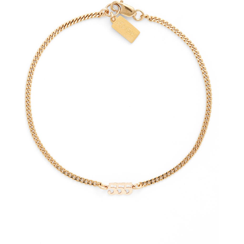 Set & Stones Angel Numbers Bracelet In Gold