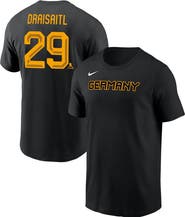 Nike Men's Nike Leon Draisaitl Black Germany Hockey 2026 Name & Number T-Shirt