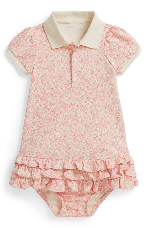 Strawberry Print Dress & Bloomers Set