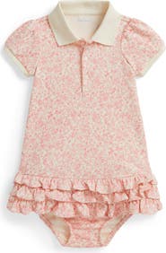 Ralph Lauren Strawberry Print Dress & Bloomers Set