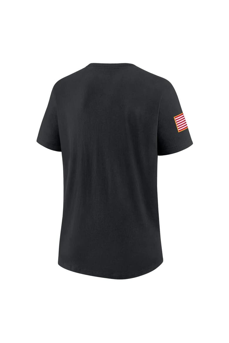 Women's Nike Black Ohio State Buckeyes 2025 Military Appreciation Dri-FIT T-Shirt, Alternate, color, Black