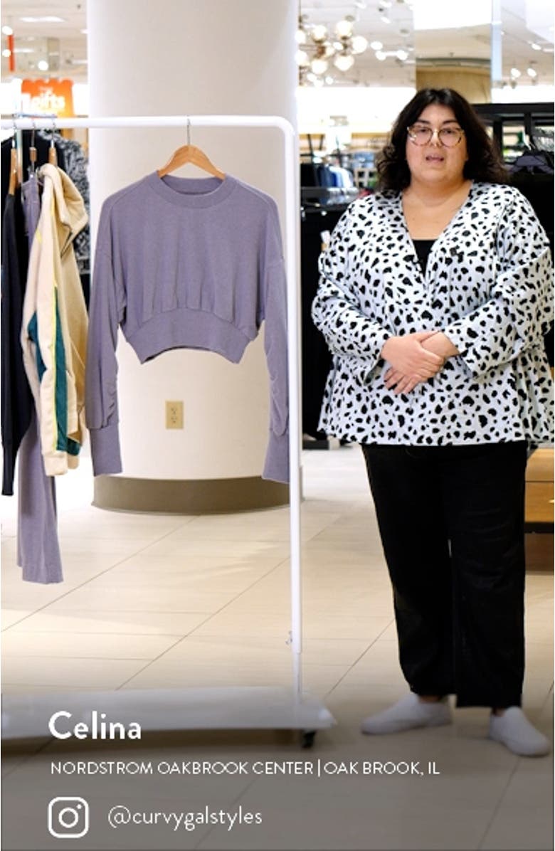 Delight Crop Fleece Sweatshirt, sales video thumbnail