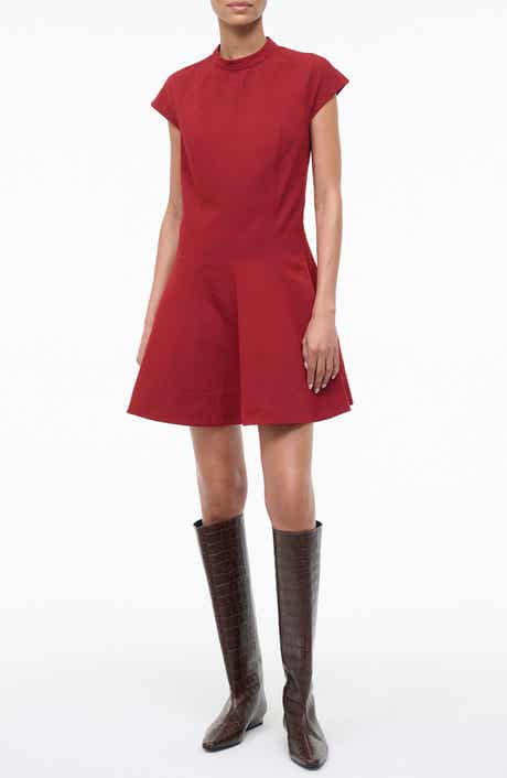 STAUD Ellie Drop Waist Dress