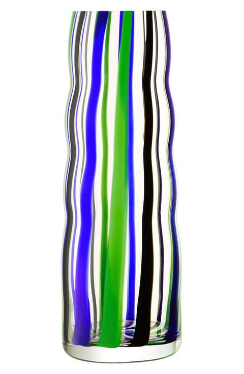 Folk Glass Vase