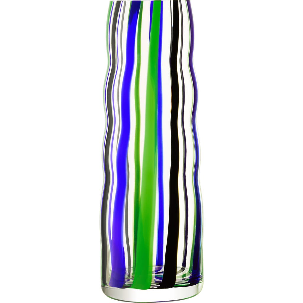 Lsa Folk Glass Vase In Multi