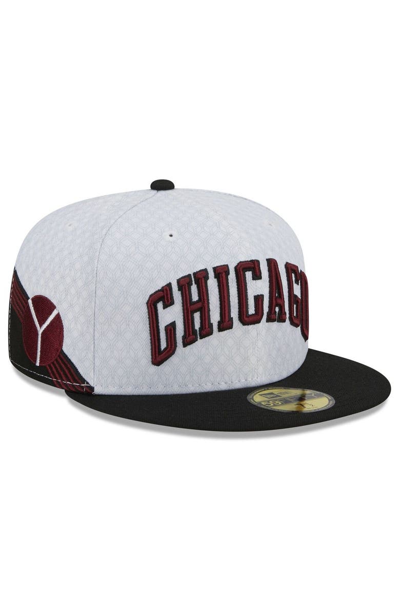 New Era Men's New Era  Black Chicago Bulls 2022/23 City Edition Official 59FIFTY Fitted Hat, Alternate, color, 