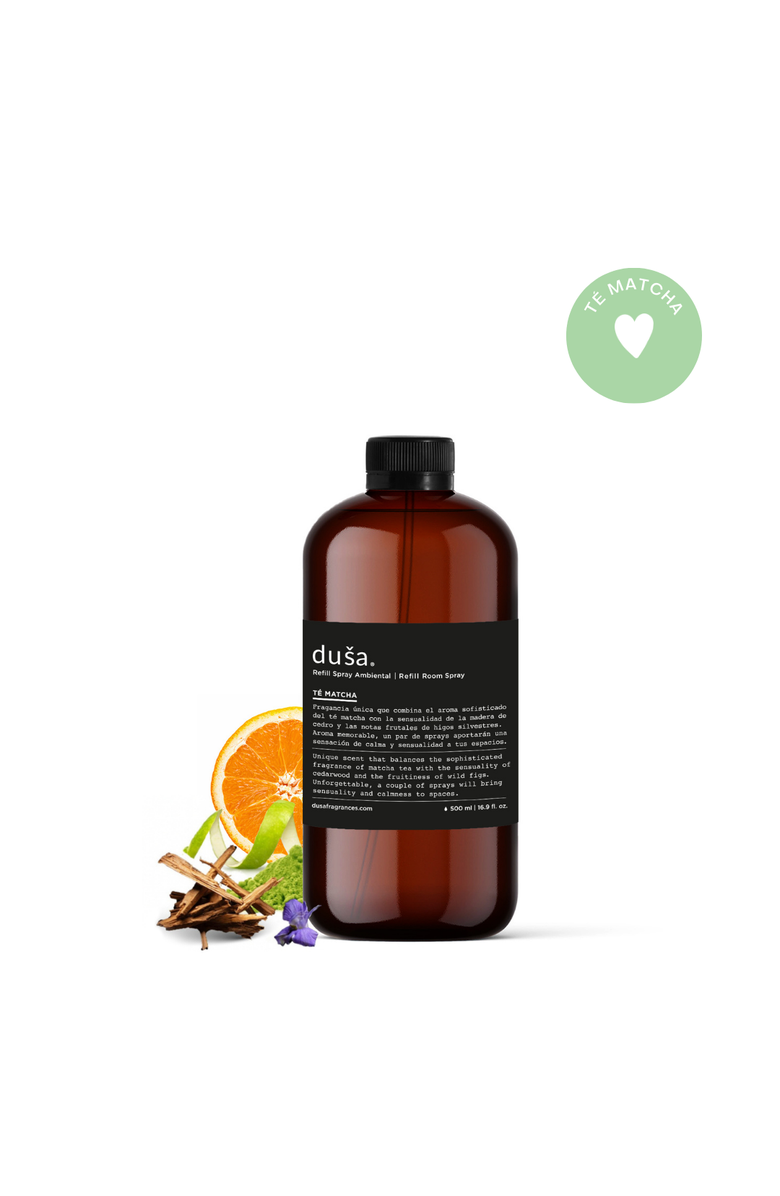 Dusa Fragrances Té Matcha-  16 Fl Oz Room & Linen Spray Liquid Refill, Main, color, Té Matcha