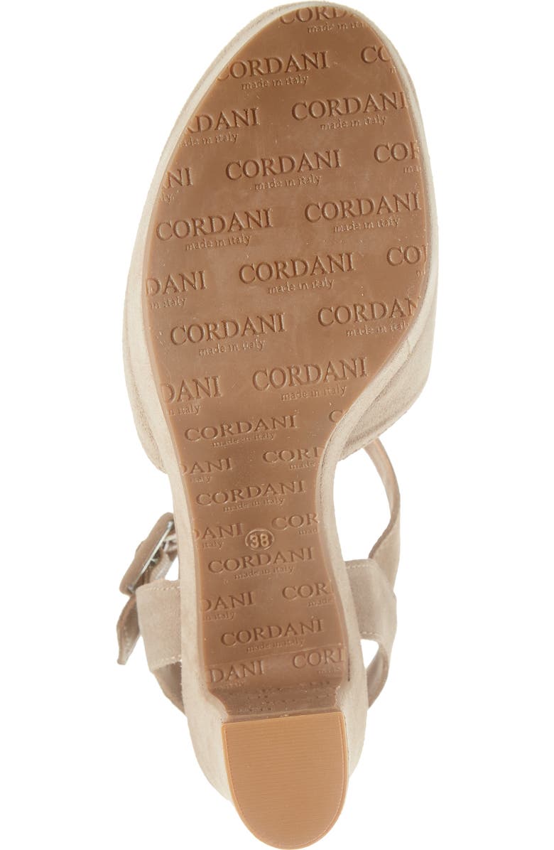 Cordani Torin Ankle Strap Platform Pump, Alternate, color, Tortora Suede