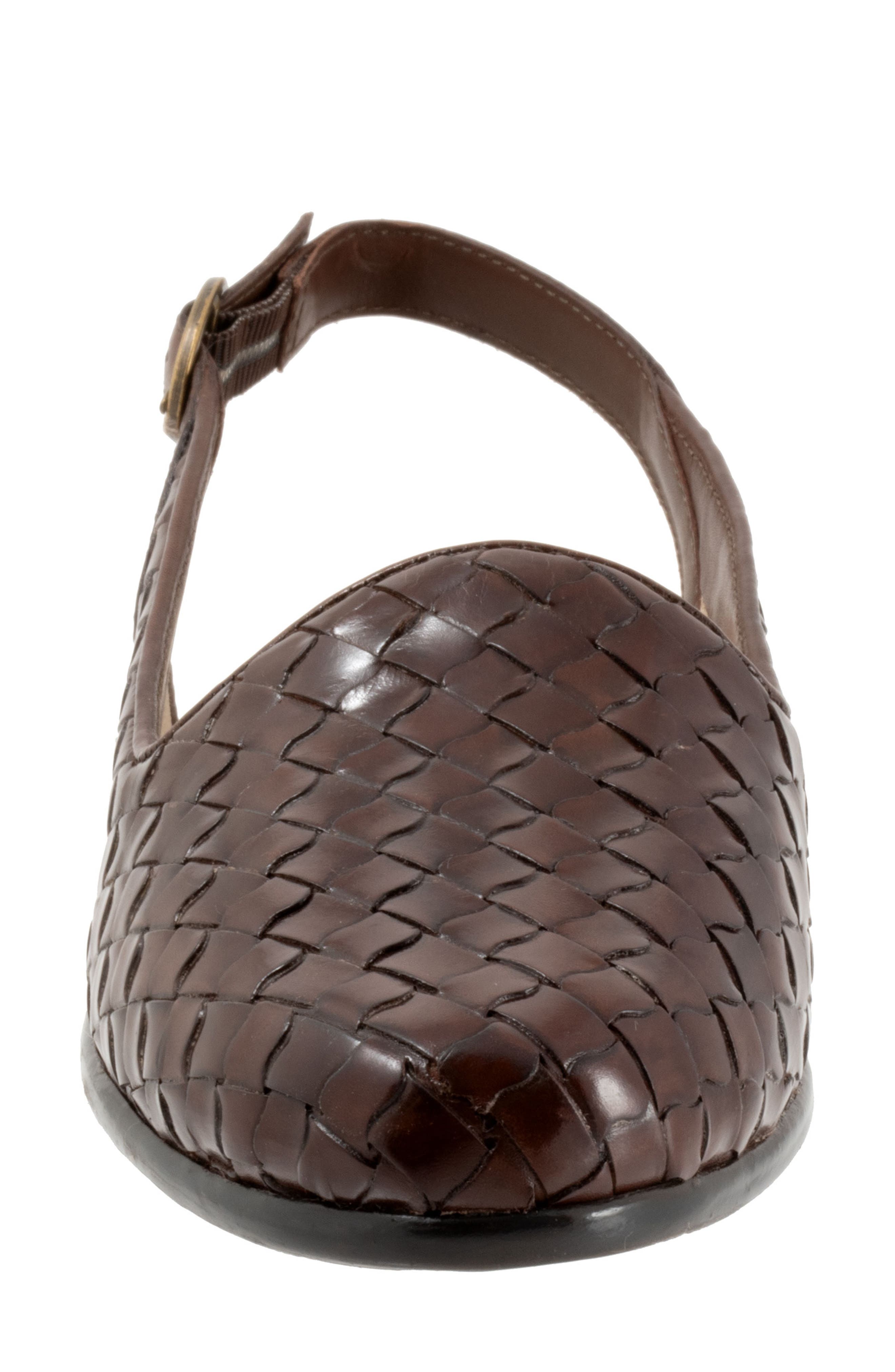 Trotters Lea Slingback Flat, Alternate, color, Dark Brown