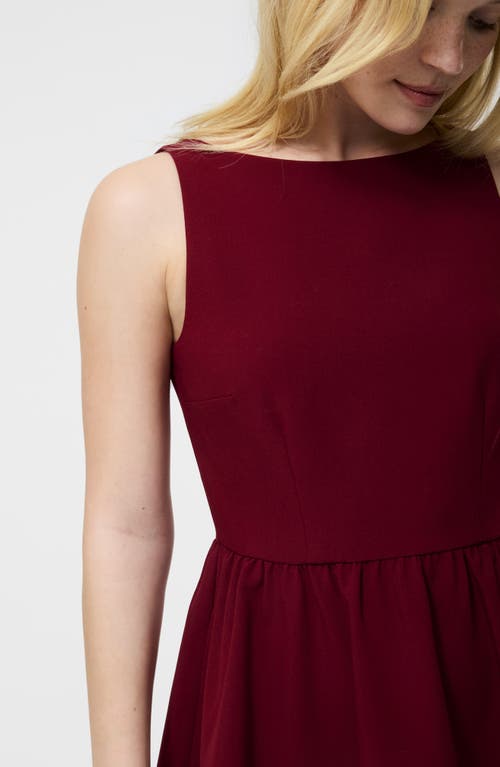 French Connection Azra Sleeveless Twill Minidress In Red