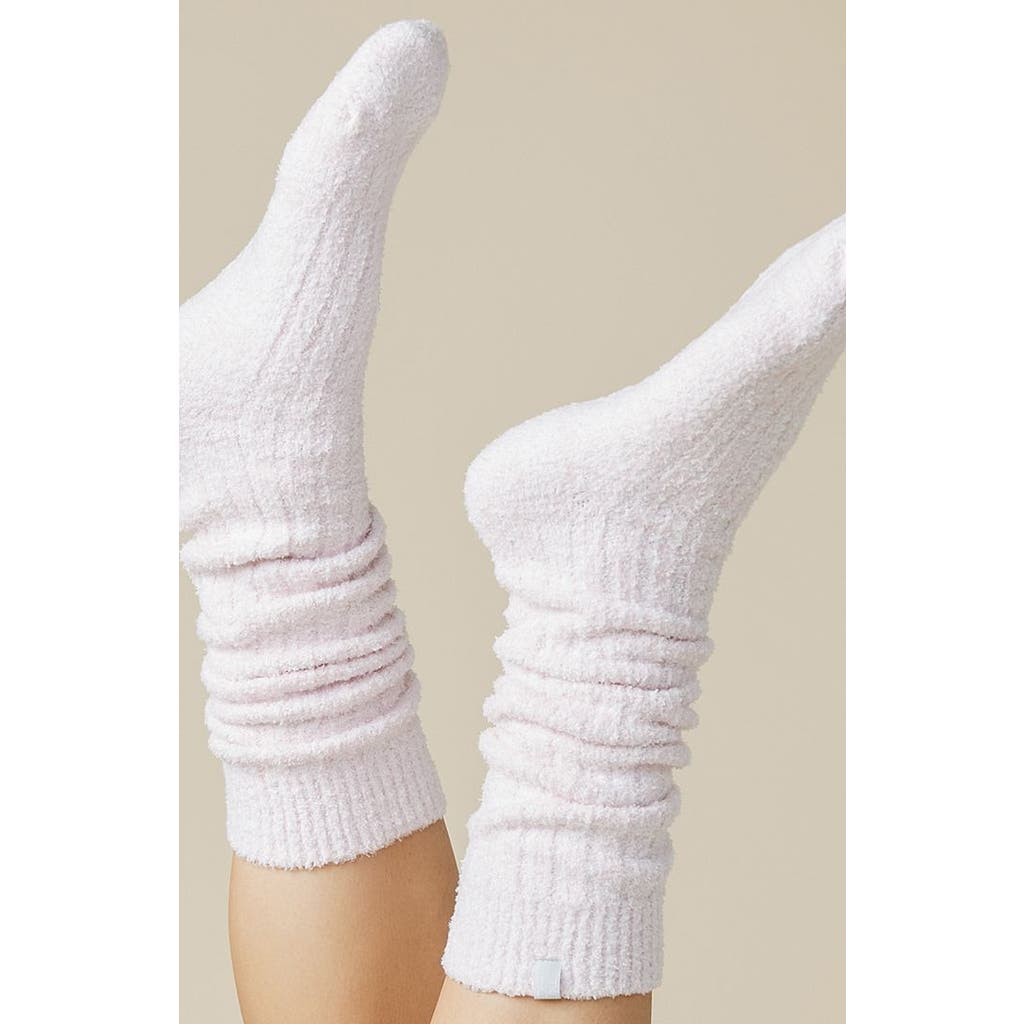 Shop Softies Marshmallow Slouchy Socks With Grippers In Heather Blush Pink