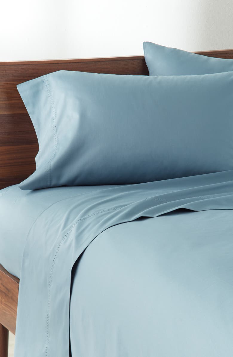 Nordstrom 400 Thread Count Sheet Set, Alternate, color, Blue Citadel