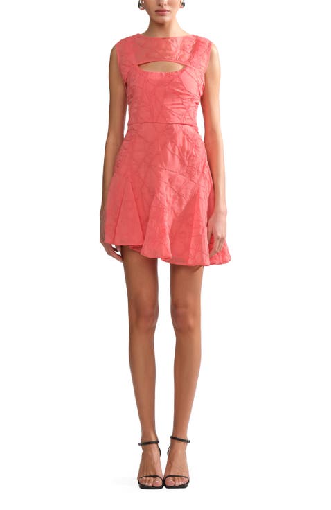 Amur Quartz asymmetrical mini dress