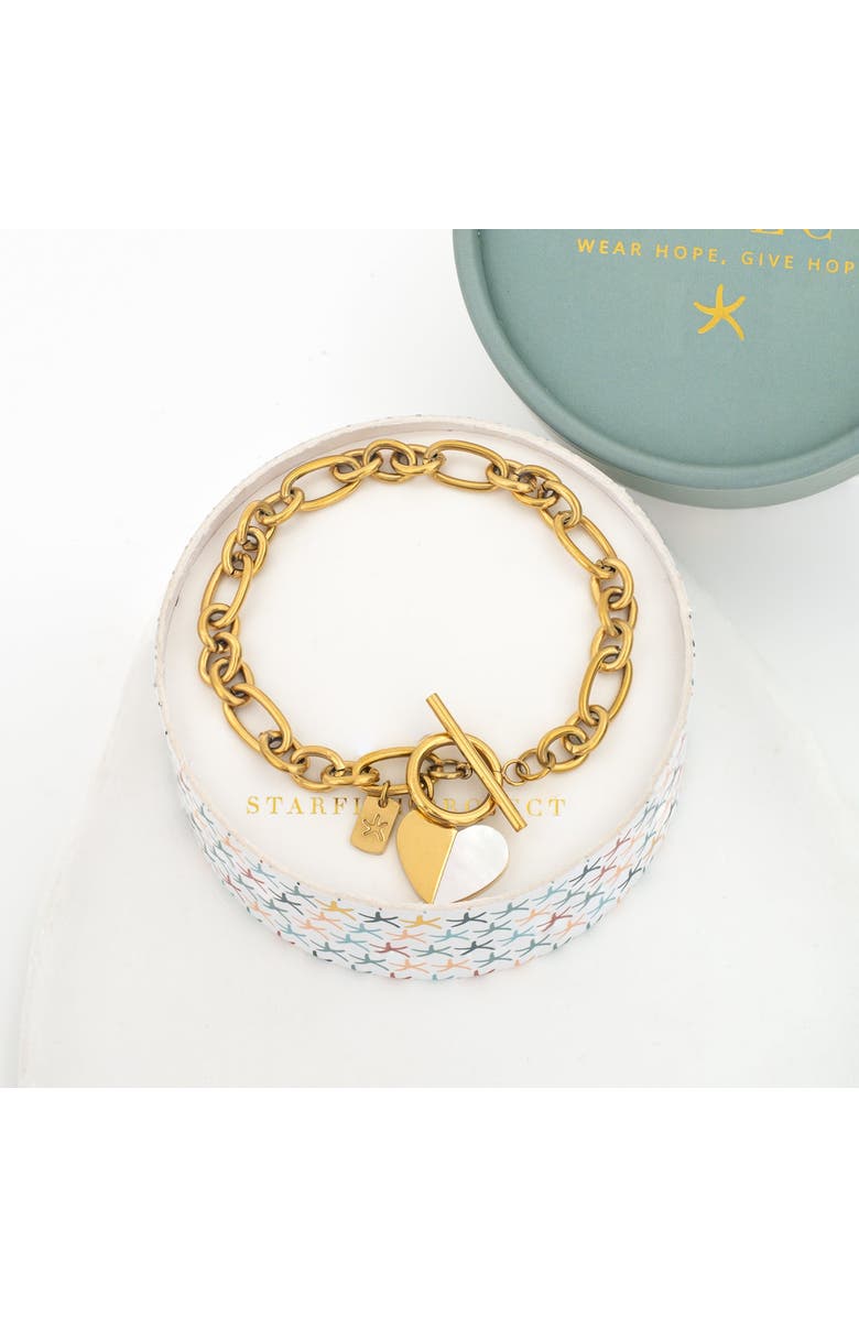 Starfish Project Give Hope Bracelet in Gold, Alternate, color, Gold