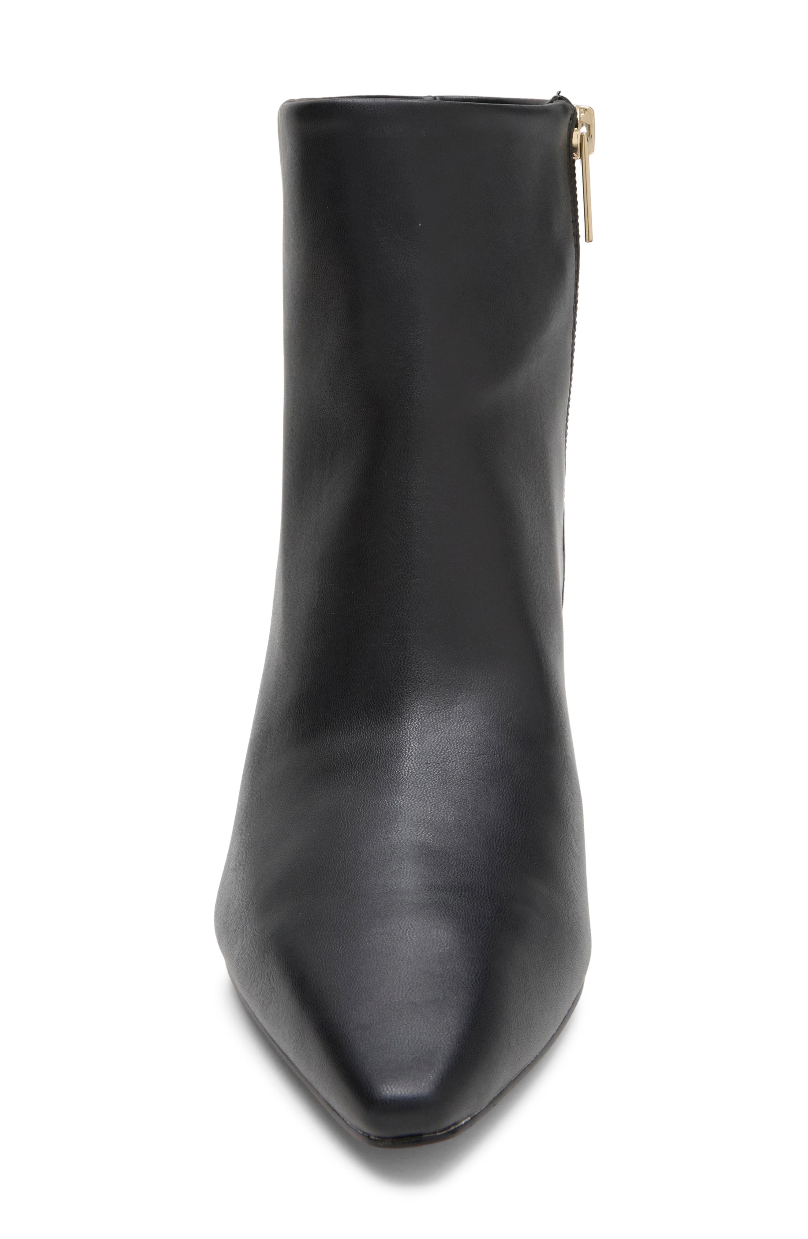 Quinley Leather Bootie, Alternate, color, BLACK