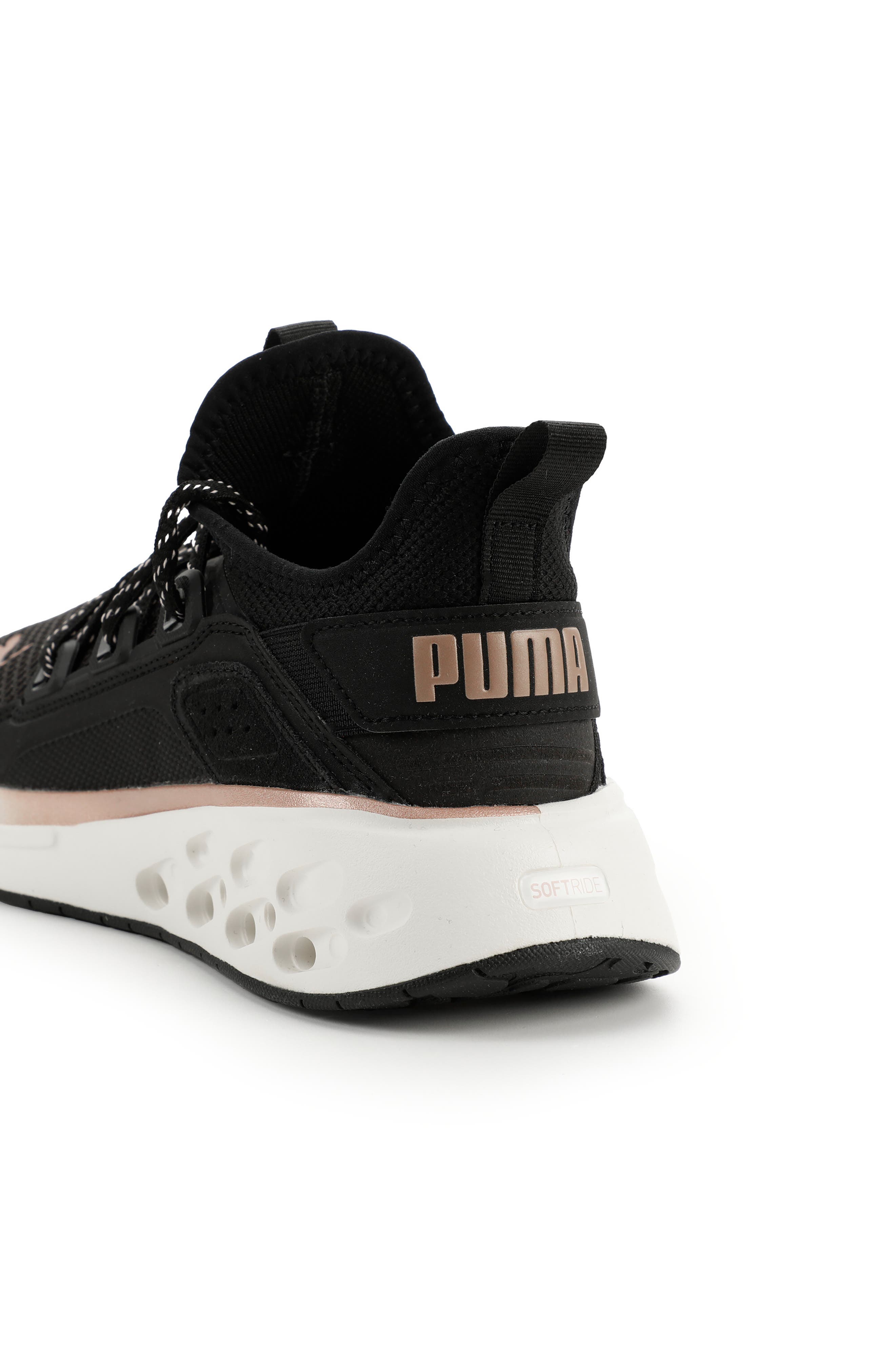 PUMA Softride Frequence Sneaker, Alternate, color, Puma Black-Rose Gold