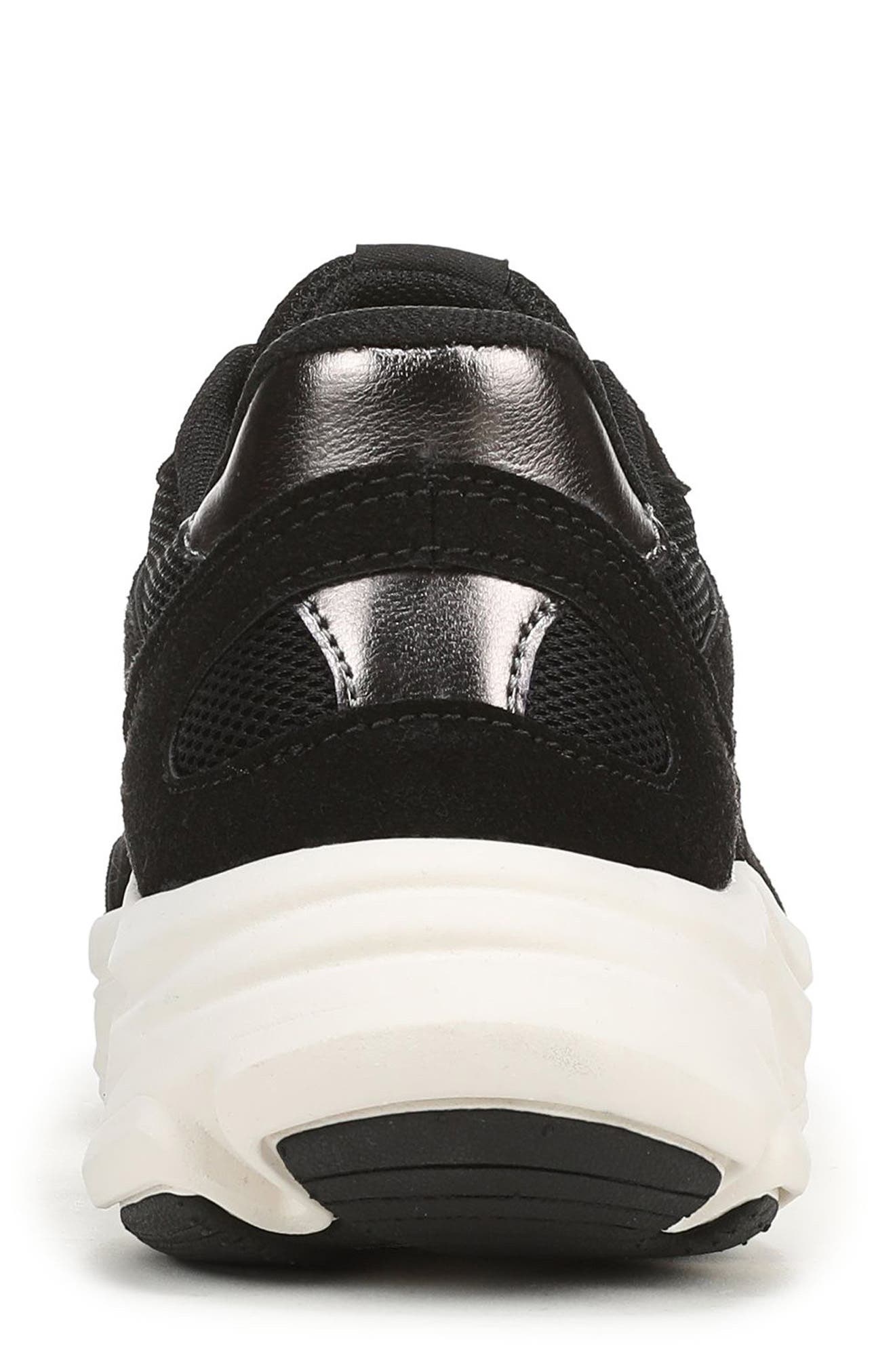 Devine Sneaker, Alternate, color, BLACK MESH/ FAUX SUEDE