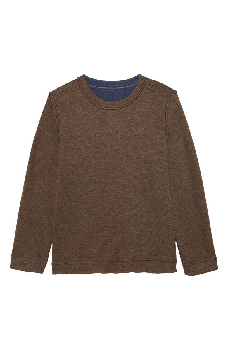 Johnston & Murphy Kids' Reversible Cotton Blend Sweatshirt, Alternate, color, 
