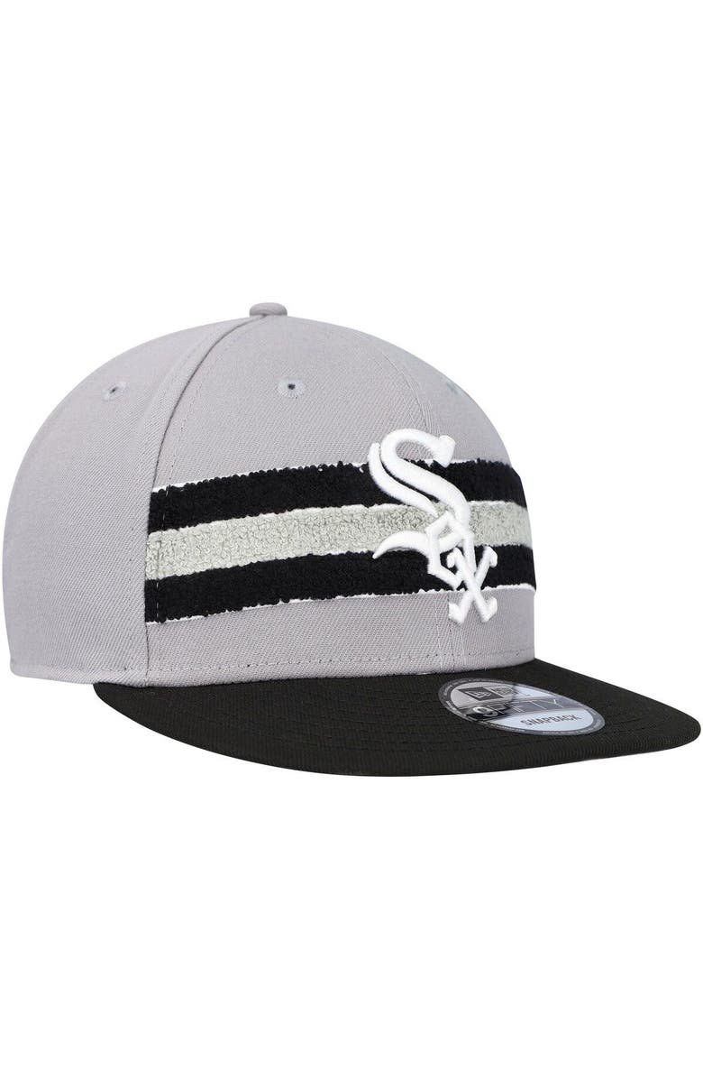New Era Men's New Era Gray/Black Chicago White Sox Band 9FIFTY Snapback Hat, Alternate, color, Gray