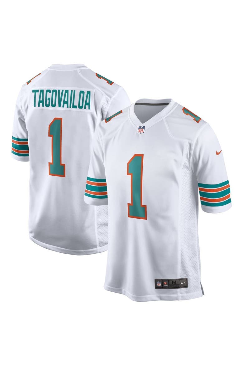 Men's Nike Tua Tagovailoa White Miami Dolphins 2nd Alternate Game Jersey, Main, color, White