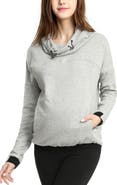 Kimi & Kai Samara Cowl Neck Maternity/Nursing Hoodie