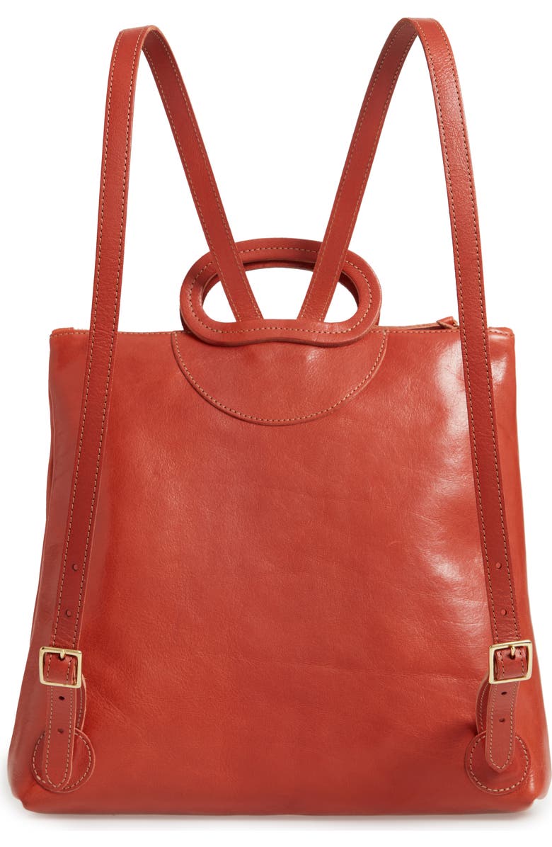 Clare V. Marcelle Leather Backpack, Alternate, color,