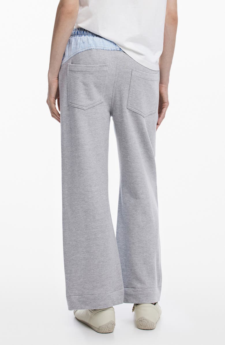 Desigual Drawstring Straigh Leg Jeans, Alternate, color, Medium Blue