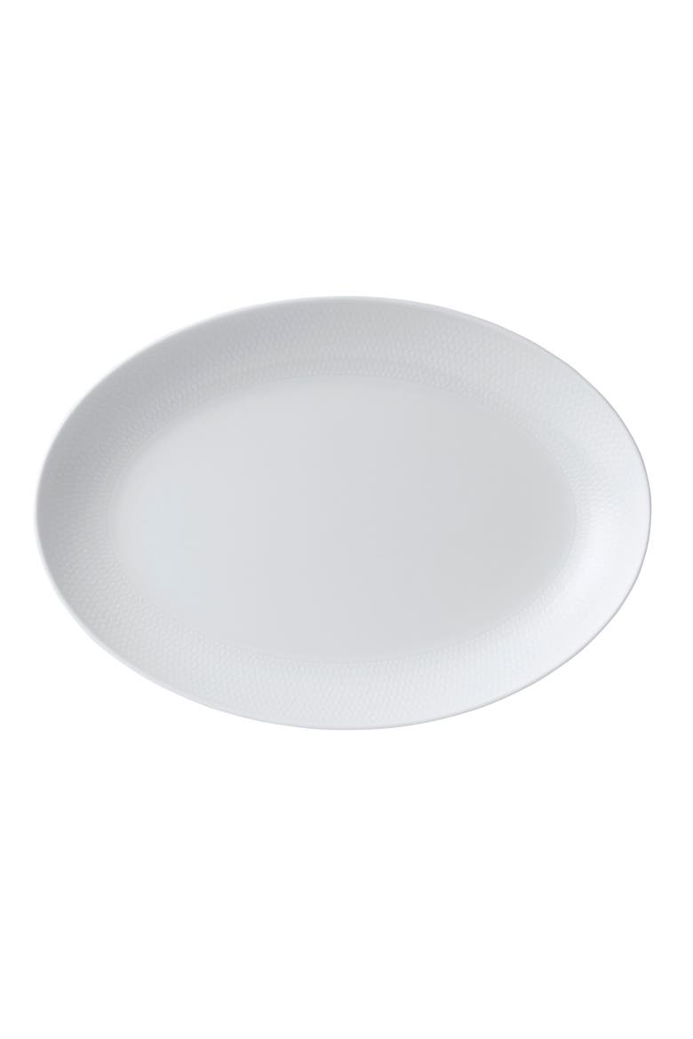 Gio Oval Bone China Platter, Main, color, WHITE