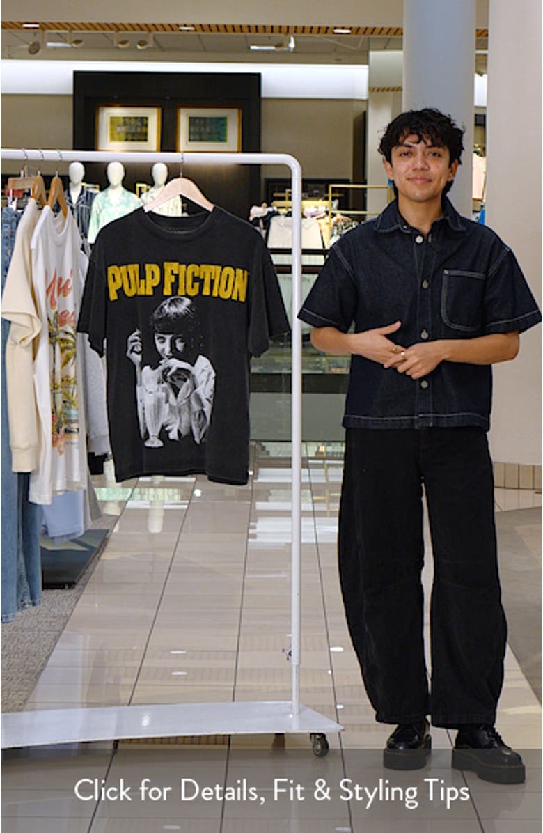 Pulp Fiction Milkshake Graphic Cotton T-Shirt, sales video thumbnail