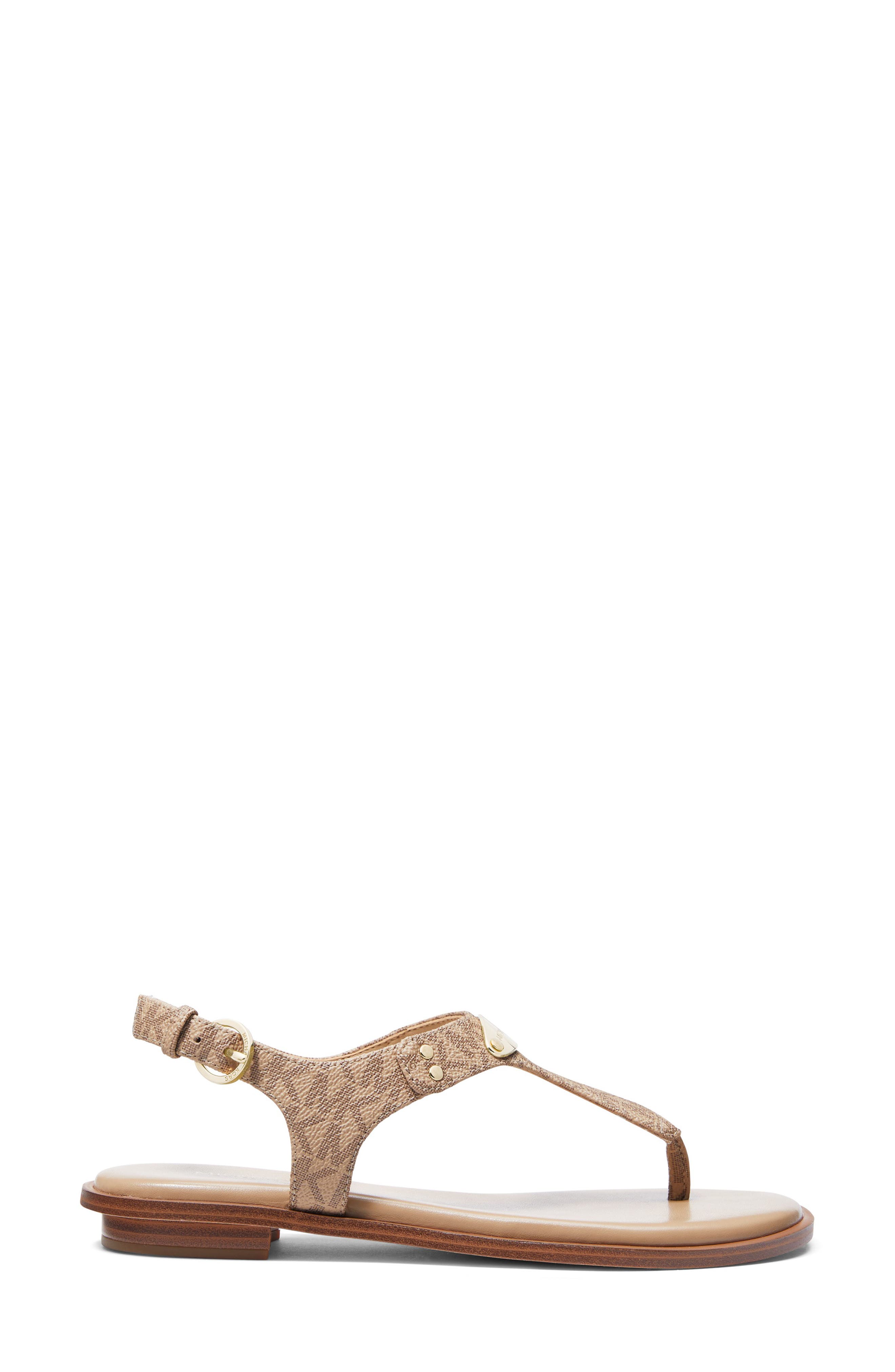 MICHAEL Michael Kors Logo Plate Sandal, Alternate, color, 