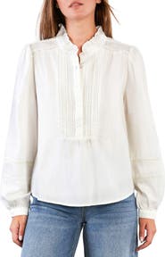 Billy T Lulu Ruffle & Lace Shirt