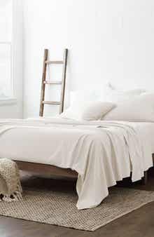 HOMESPUN Twin Hotel Collection Premium Ultra Soft 3-Piece Stripe Bed Sheet Set - Ivory