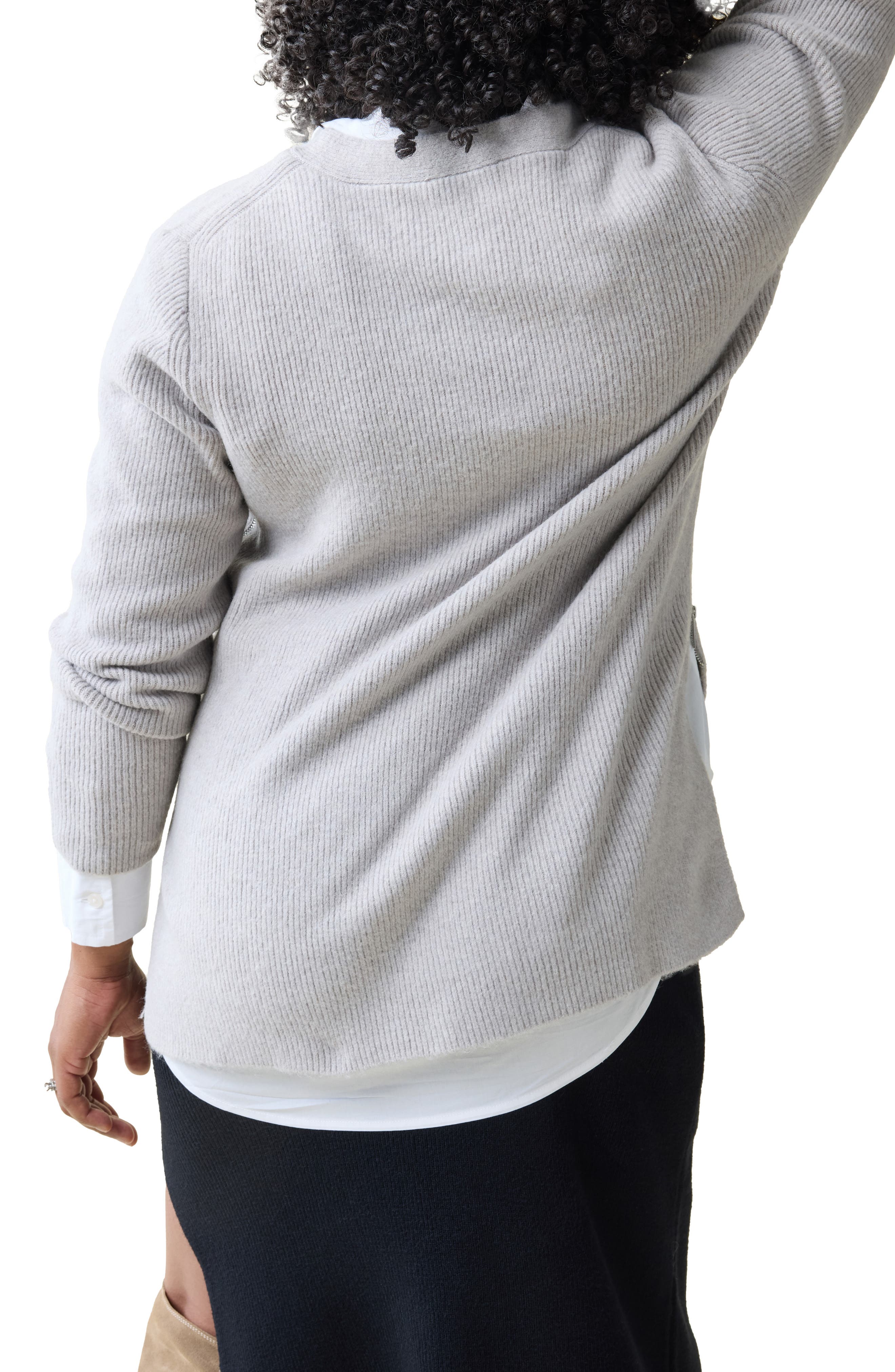 Side Zip Maternity/Nursing Sweater - image 2