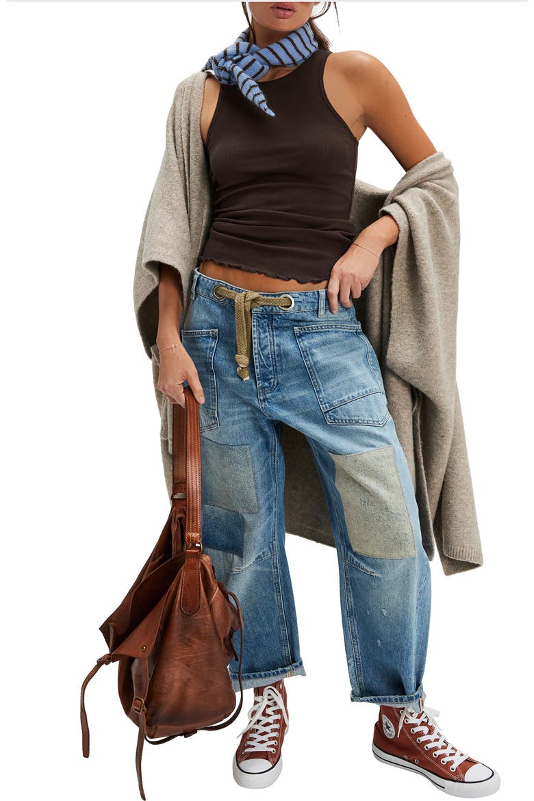 Fresh in Love Pointelle Rib Crewneck Tank, Alternate, color, BROWN