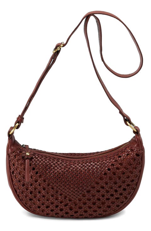 Hazel Woven Leather Sling Bag