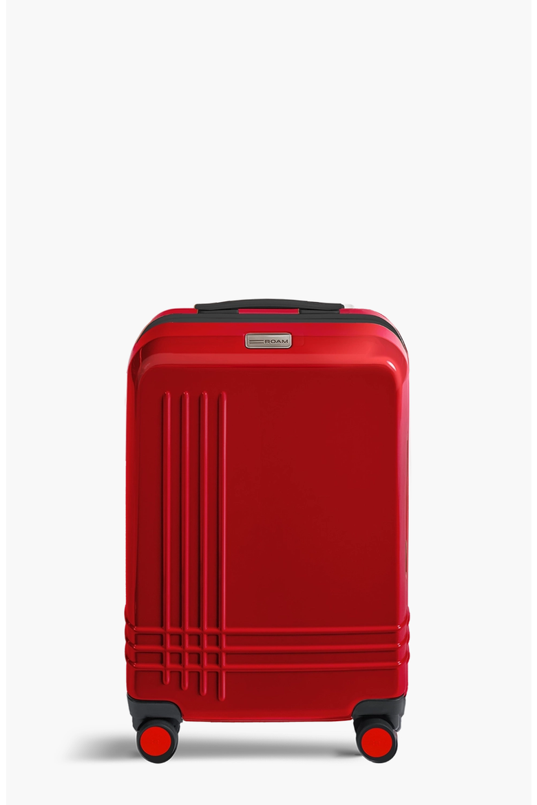 Carry-On Luggage, Main, color, Red Gloss / Black Trim