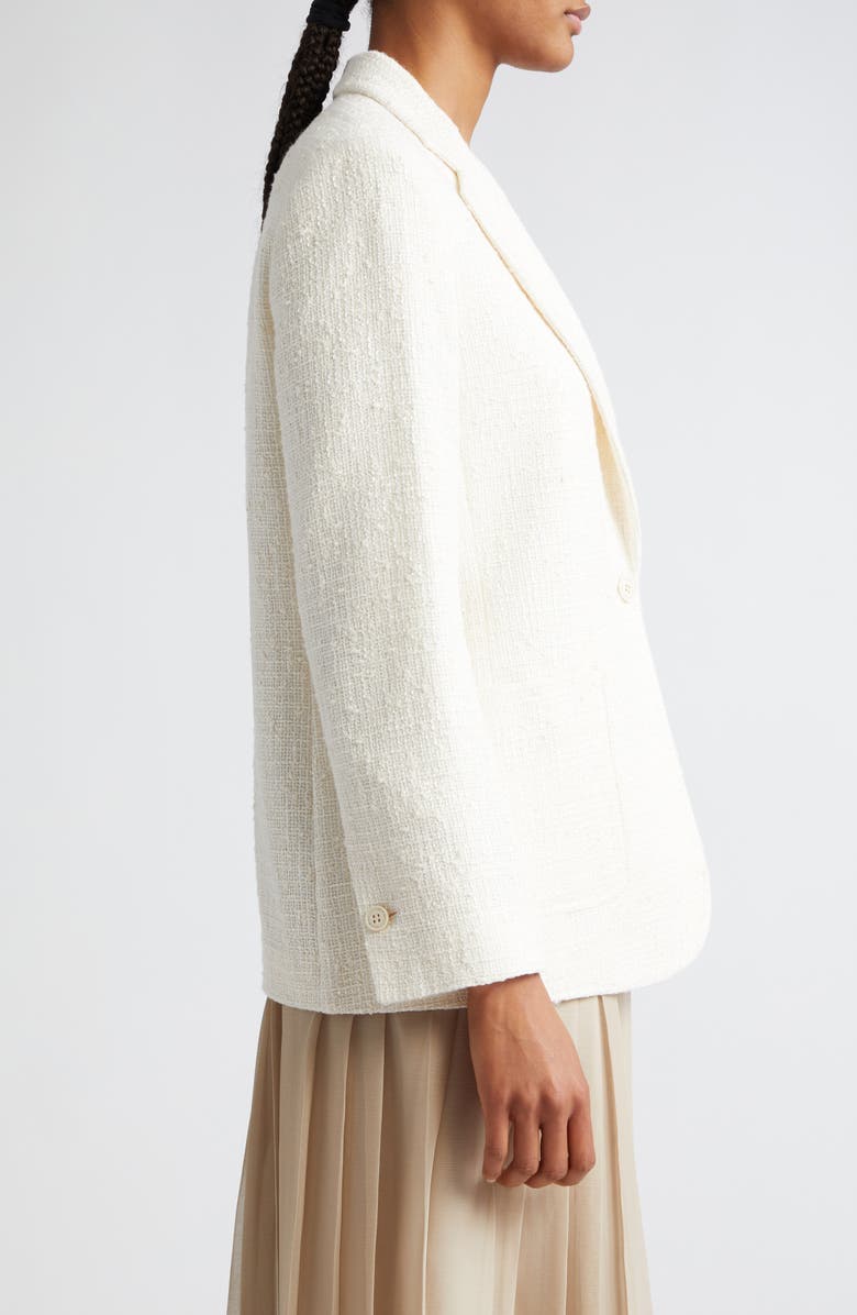 Eleventy Bouclé Blazer, Alternate, color, Ivory
