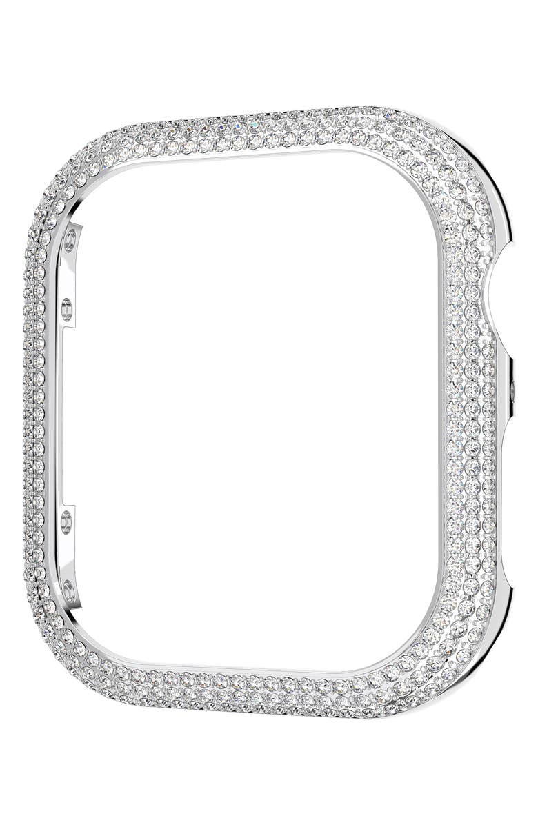Swarovski Sparkling Pavé 41mm Apple Watch<sup>®</sup> Case Attachment, Alternate, color, Silver
