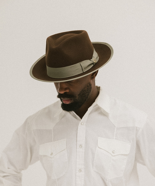 Two Roads Hat Co. Waterloo Fedora In Coffee