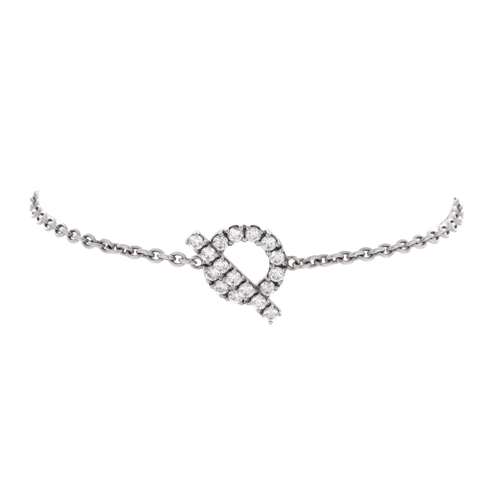 Finesse Bracelet 18K White Gold and Diamonds, Main, color, White Gold