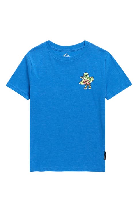 Kids' Sticker Graphic Cotton Blend T-Shirt (Little Kid)