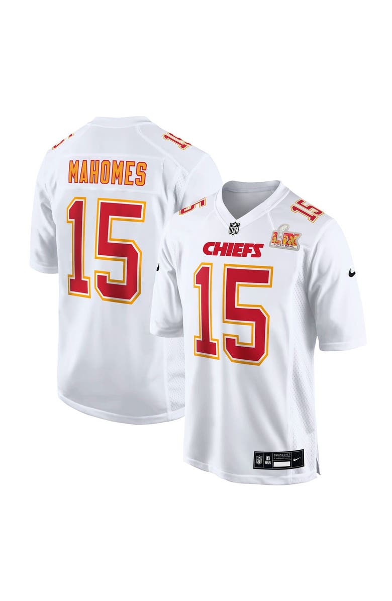 Nike Men's Nike Patrick Mahomes Tundra White Kansas City Chiefs Super Bowl LIX Fashion Game Jersey, Main, color,