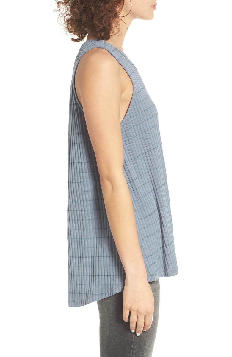 All in Favor Open Back Rib Knit Tank, Alternate, color, 